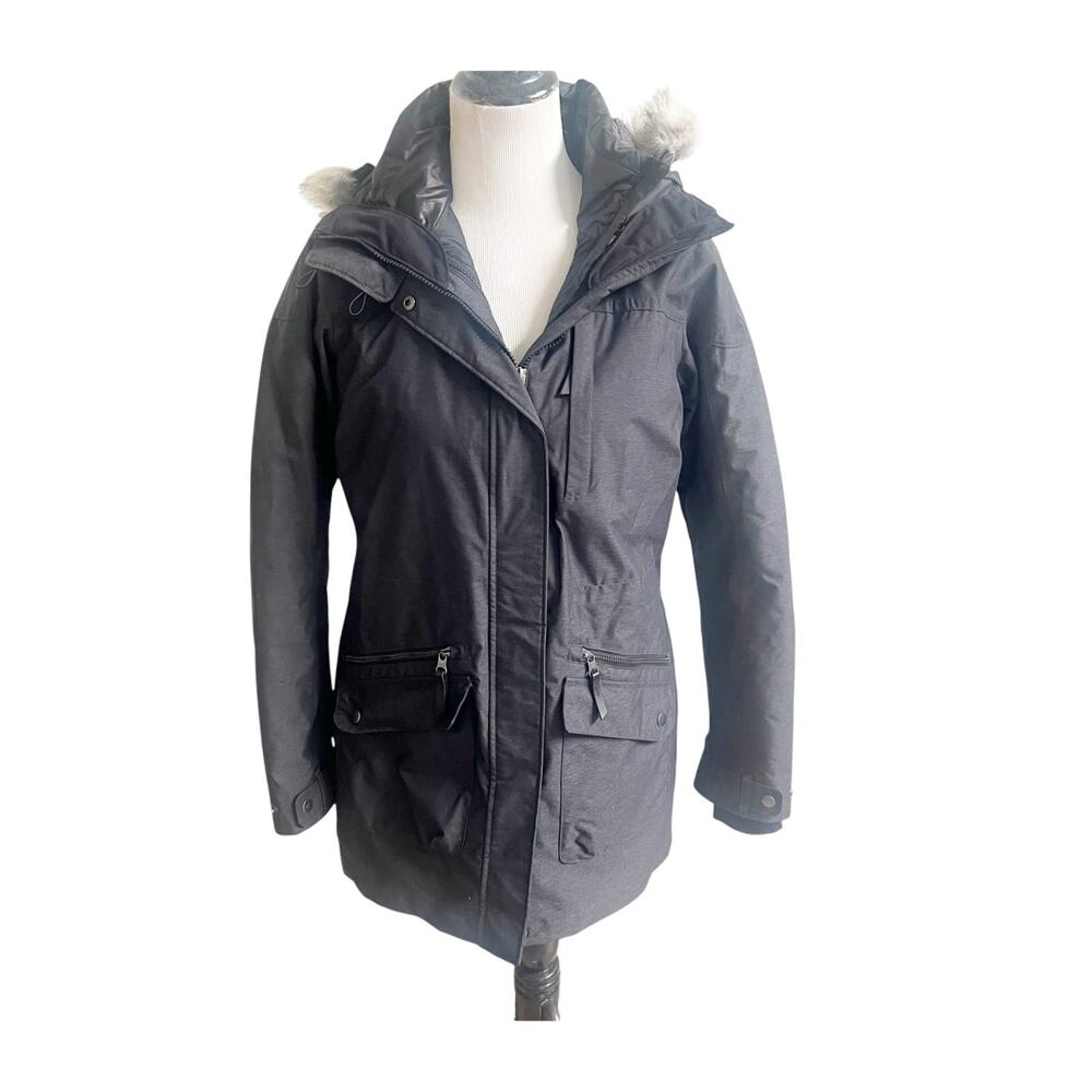 Columbia Carson Pass Interchange Jacket Women's Medium Charcoal Lined Sporty